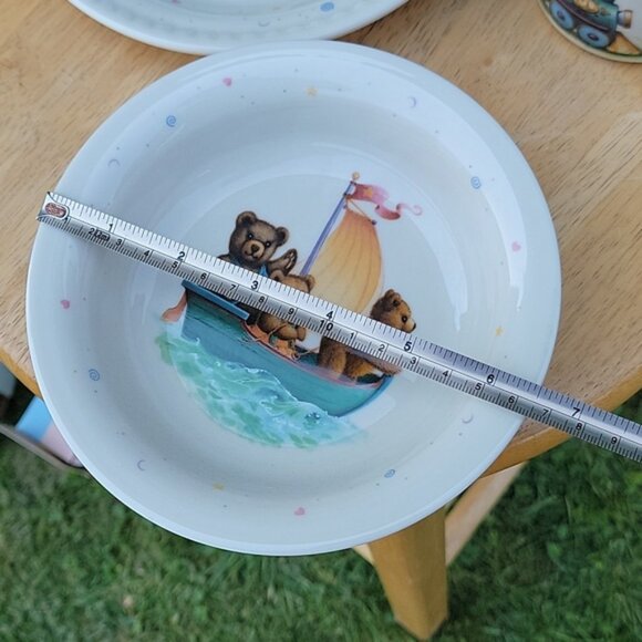 Lenox Heirloom China Bears 3 pieces Child Set Dish in a box - Picture 4 of 14